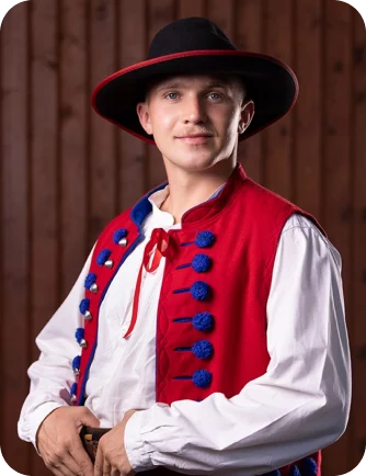 Jakuba Rybarskiego, kierownika Zespołu Pieśni i Tańca "Ziemia Rajczańska"